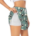 thumbnail image 2 of Matuu Cute Puppy for Women's Athletic Shorts Gym Workout Shorts Casual Comfy Sport Shorts with Pockets High Waisted Running Shorts, 2 of 9
