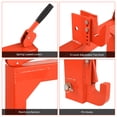 thumbnail image 5 of 3 Point Quick Hitch, 3000 lbs 3-Pt Attachments Adaptation to Category 1 & 2 Tractor with 5 Level Adjustable Bolt (Orange), 5 of 9