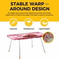 thumbnail image 4 of Valentine's Day Table Cloths for 8 Foot Rectangle Tables, Red Plaid Truck Love Roses Leaves Pink Patio Waterproof Elastic Fitted Tablecloths, Washable Rectangular Table Cover for Camping, 4 of 8