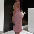 thumbnail image 4 of Vestido de verano para mujer vestido ajustado con cordones escote en V profundo ropa de fiesta de color sólido Hugtrwg Para estrenar, 4 of 8