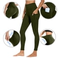 thumbnail image 4 of Lenpel Leggings for Women 2 Pc High Waisted Full Length Workout Yoga Pants Running Athletic Tights with Pockets, 4 of 7
