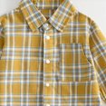 thumbnail image 4 of Futezty Toddler Boys Long Sleeve Button Down Plaid Flannel Shirt Baby Boy Collared Shirts Casual Tops 3M-5T, 4 of 4