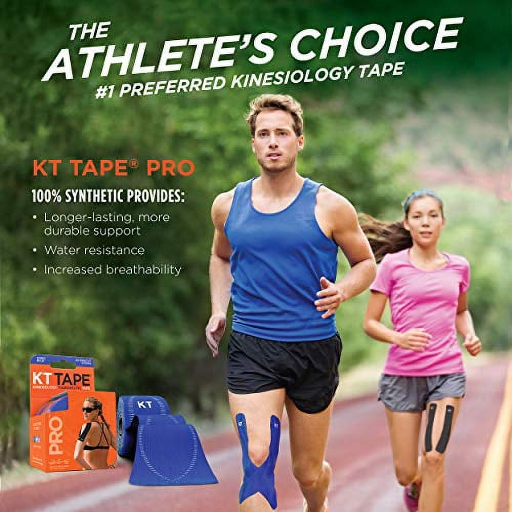 (2 pack) KT Tape Blue Pro Synthetic Kinesiology Tape 20 Precut Strips Y,Y Training