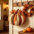 thumbnail image 6 of 1 Piece Pumpkin Shaped Wooden Hanging Sign, 2D Single Side Printed Pendant, Rustic Wall Door Decor for Halloween Thanksgiving Fall Holiday Home Party Decoration, 6 of 7