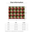 thumbnail image 4 of YFYANG Lightweight Warm Flannel Blanket, Christmas Love Plaid Throw Blanket for Bed, Sofa, Travel, Camping, 40"x30", 4 of 7