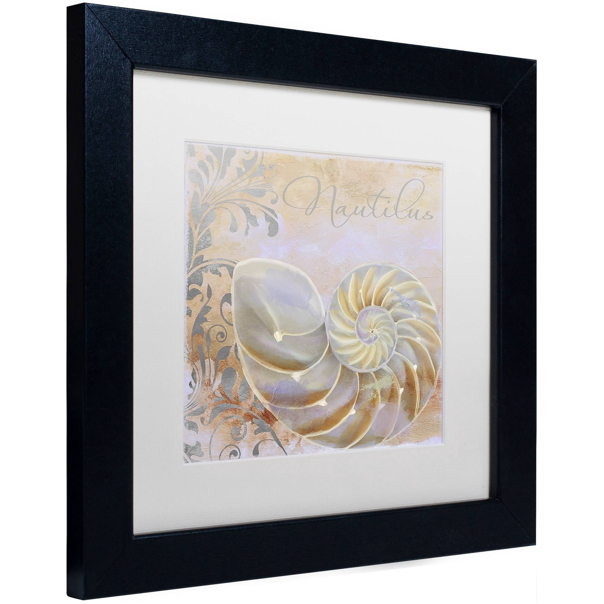Trademark Fine Art "Painted Sea III" Canvas Art by Color Bakery White Matte, Black Frame