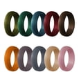 thumbnail image 1 of Paquete de de boda de silicona para hombres y mujeres s de Tamaño 10 Hugo Anillos de silicona para hombres, 1 of 10