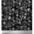 thumbnail image 1 of Soimoi Cotton Duck Fabric Leaves & Carnation Floral Printed Craft Fabric by The Yard 42 Inch Wide, 1 of 1