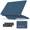 Blue, variant on Compatible for MacBook Pro 13 inch Case M2 2024 2023 2022-2016 M1 A2338 A2289 A2251 A2159 A1989 A1706 A1708 - Fabric Textured Hard Shell Case with Foldable Kickstand & Keyboard Covers