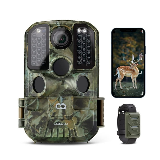 Trail Camera WiFi 24MP 1296P Hunting Game Cameras with Night Vision