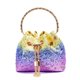 thumbnail image 1 of Bolso de diamantes de imitación portátil para mujer, diseño italiano de lujo, bolso de cubo de un hombro, cristal brillante adecuado para fiestas, bodas, bailes, bares, ocio Fivean unisex, 1 of 2