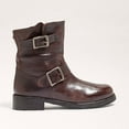 thumbnail image 2 of Sam Edelman Women's Dark Brown Leather Lulah Moto Boot 6M, 2 of 6
