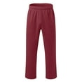thumbnail image 3 of CAMERIARIO Men's Solid Color Sport Loose Casual Pants, Size S-4XL, Big&Tall Red, 3 of 6