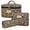 leopard, variant on 3PCS Travel Makeup Bag for Women, Leopard Cotton Cosmetic Bag, Large Medium Small Quilted Toiletry Organizer Bag