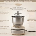 thumbnail image 5 of Kitchen Stand Mixer, 304 Stainless Steel Electric Dough Mixer 7.4qt Large Capacity Electric Dough Maker with Ferment Function For Baking Bread Dough&Pizza Dough, 5 of 13