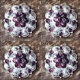 thumbnail image 4 of Set Of 4 Western Screw Back Concho Amethyst Crystal 1-1/4In. Saddle, 4 of 7