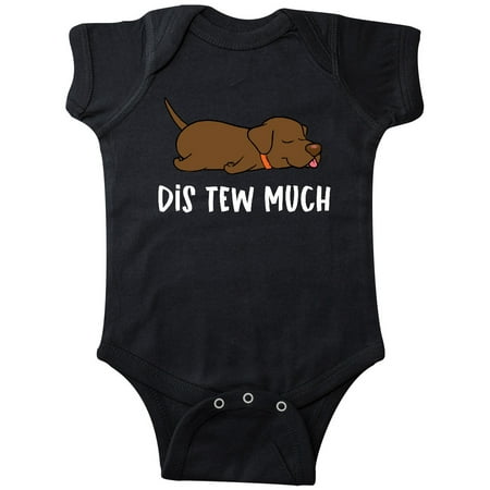 

Inktastic Napping Dis Tew Much Chesapeake Bay Retriever Gift Baby Boy or Baby Girl Bodysuit