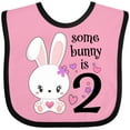 thumbnail image 3 of Inktastic Somebunny is Two-second Birthday Bunny Boys or Girls Baby Bib, 3 of 4