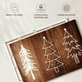 thumbnail image 6 of Elephant Stock Minimalist Christmas Wall Art - Horizontal Canvas Wall Art - Living Room Wall Decor - Holiday Canvas - Brown And White Decor - 51" x 34", 6 of 8