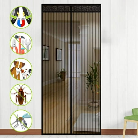 Magnet Fly Screen Balcony Door, Fly Curtain Magnetic Curtain Door 100cm ...