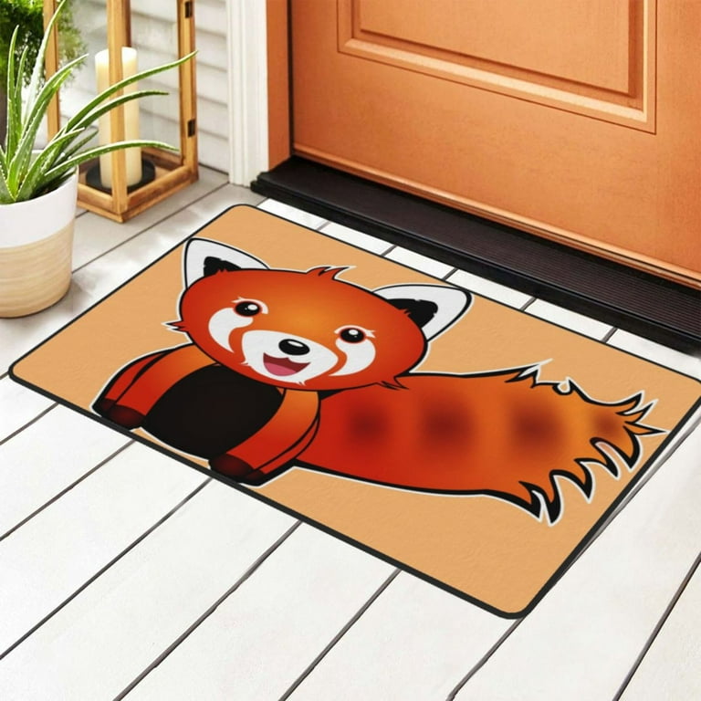 Cartoon Animal Faux Cashmere Door Mat For Living Room, Bedroom, Bathroom,  Kitchen And Entrance Door, Rug