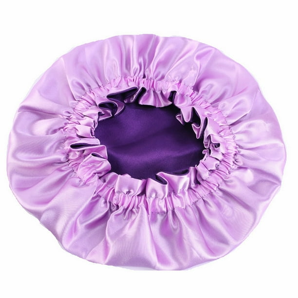 Gorro de dormir de satén para padres e hijos - Imitación de seda, elástico, para proteger el cabello