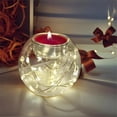thumbnail image 3 of Portavelas Flotante de Vidrio Translúcido para Velas de Té Navideñas, Ideal para Fiestas, Árboles de Navidad, Bodas, Interiores y Exteriores., 3 of 5