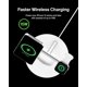 thumbnail image 3 of MagSafe 3-in-1 Wirels Charger, 15W iPhone Fast Charging, Apple Watch Fast Charging, AirPods Charging Station for iPhone 13, 12, Pro, Pro MAX, Mini, Appltch Seri 7,6,5,4,SE AirPods White, 3 of 5