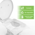 thumbnail image 2 of Toilet Seat Covers Disposable, 60pcs Flushable Travel Disposable Toilet Seat Covers for Adults Kids Potty Training, Travel Essential Accessories for Airplane, Road Trips, Camping, 2 of 8