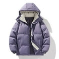 thumbnail image 2 of Men's Winter Padded Coat Solid Color Plus Size Thick Loose Coat, 2 of 4