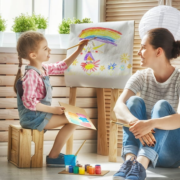 sketch paper Easel Paper Roll - Poster & Craft White Wrapping Paper (196.85X17.32Inch(LxW))