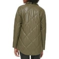 thumbnail image 2 of Calvin Klein Womens Faux Leather Warm Quilted Coat, 2 of 2