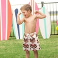 thumbnail image 4 of FORMRS Boys Swim Trunks Quick Dry Mesh Liner Boardshorts Sizes XS-XL, Cute Chocolate Cakes, 4 of 7