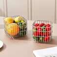 thumbnail image 7 of SLYNSHome Fruit Basket for Kitchen Counter Stainless Steel Wire Storage Basket for Organizer & Storage for Bread Vegetable Fruits - Large, 7 of 7