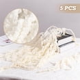 thumbnail image 5 of Duslogis 5Pcs Bleached Amaranthus Hanging Flowers - 16''-28'' Dried Preserved White Hanging Wisteria Flowers for Wedding Bouquet, Wall Decoration, Home Decor (White, 5Pcs), 5 of 7