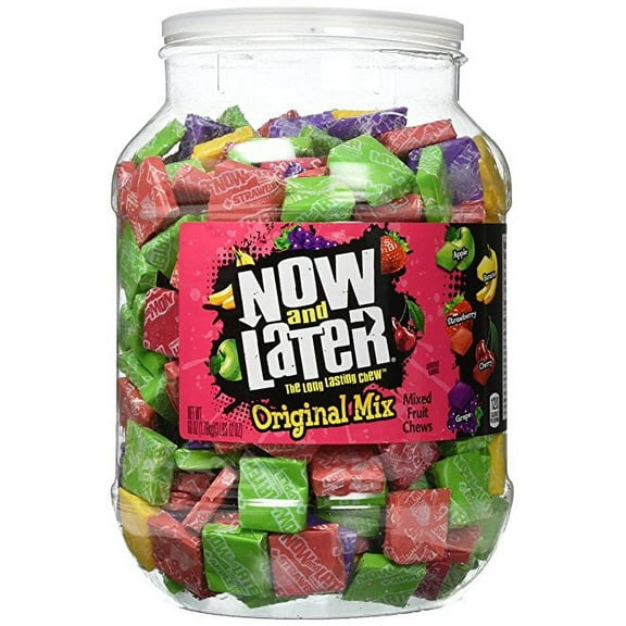 Now & Later Original Assorted Taffy Chews Bag, 60 oz