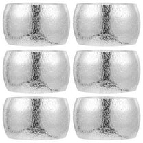 unbranded 6 Pcs Wedding Decorations Silver Napkin Ring Banquet