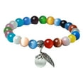 thumbnail image 4 of Pulsera de piedras preciosas naturales multicolor para hombres y mujeres Hugo Pulsera Piedra Ojo de Gato, 4 of 10
