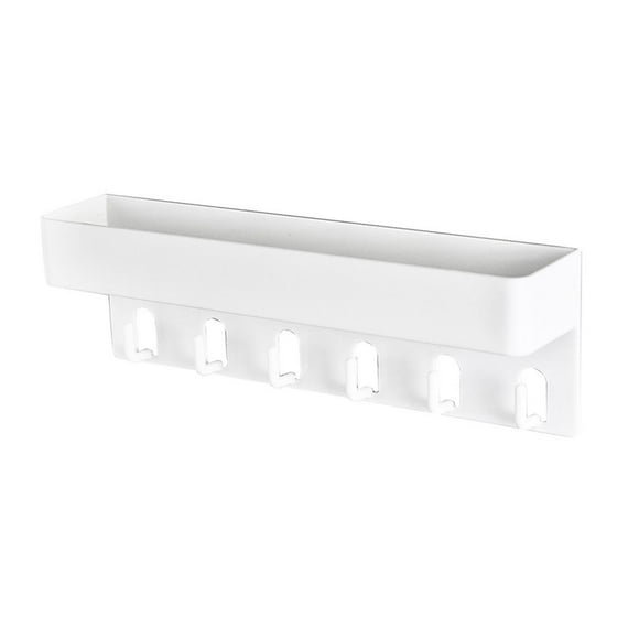 Estante de pared para entrada de granja, soporte para champú, colgador de pared para ahorro de espacio, llavero para vestíbulo, cocina, porche de casa