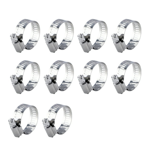 Clip Inteprter 5 uds 6mm-25mm Abrazadera de manguera Acero inoxidable