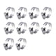 thumbnail image 2 of sweethay 10pcs Clips de tubería de agua Mangueras de tubería de combustible ajustables Abrazaderas de tubería de aire de acero inoxidable Type2 NO2, 2 of 6
