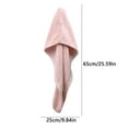 thumbnail image 2 of Velvet Hair Drying Towel | Super Absorbent Microfiber Hair Wrap with Secure Button | Quick Dry Hair Towel for Women & Men | 65X25Cm Bath & Shower Hair Towel Cap, 2 of 4
