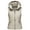 Khaki, variant on Fashnice Ladies Waistcoat Sleeveless Outwear Zip-Up Coat Open Front Winter Warm Puffer Vest Red S