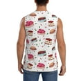 thumbnail image 4 of Zufioo Birthday Cake Men's Tank Top,Men's Sleeveless Muscle Shirts,Basic Sleeveless T Shirts Casual Active Hipster Tank Top,Moisture Wicking Odor Protection-X-Large, 4 of 7