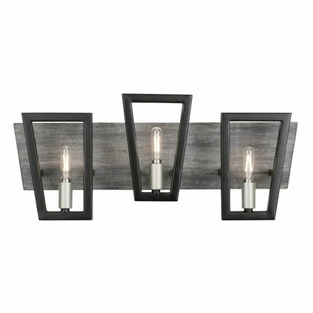 

Varaluz Lighting - Three Light Bath - Zag - Three Light Bath Vanity Black/Grey