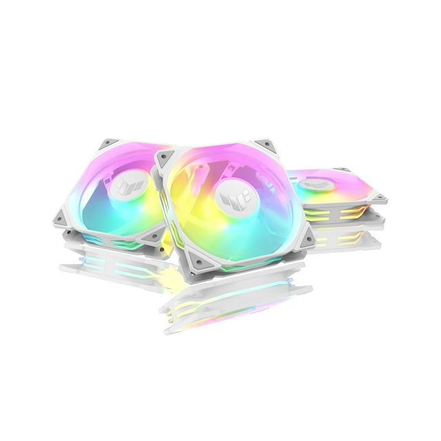 Ventilador ASUS TUF Gaming TR120 de 120 mm ARGB blanco, paquete triple