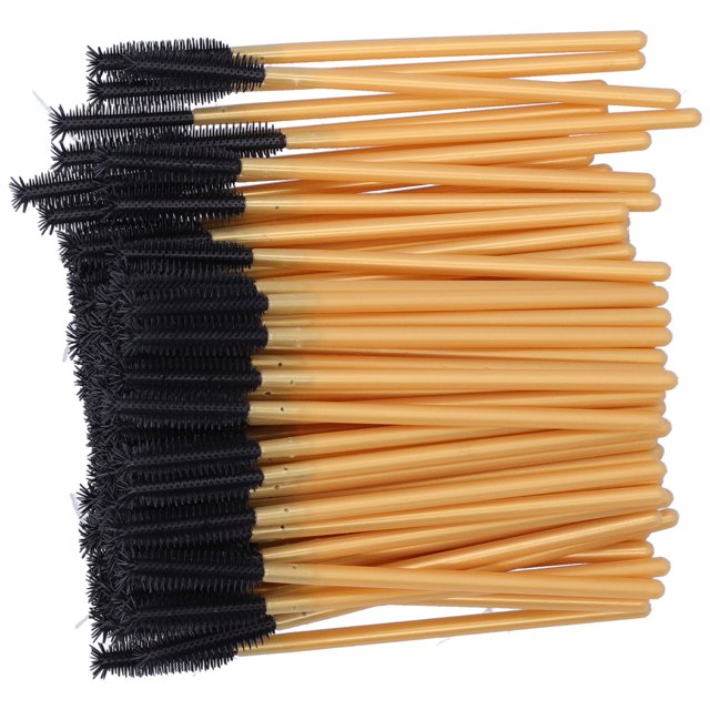 Varitas de rímel, 100 cepillos de pestañas desechables, varitas de cepillo de rímel, varita de cepillo de pestañas adaptada para la perfección