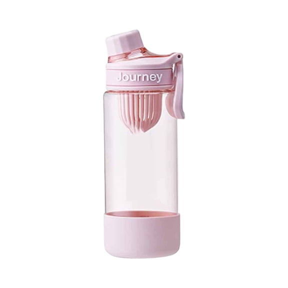 23oz Portable Sports Water Bottle with Tea Infuser, Minimalist Leakproof Fitness Cup for Men and Women, BPA-Free Car Cup Holder Friendly Bottle for Travel and Gym