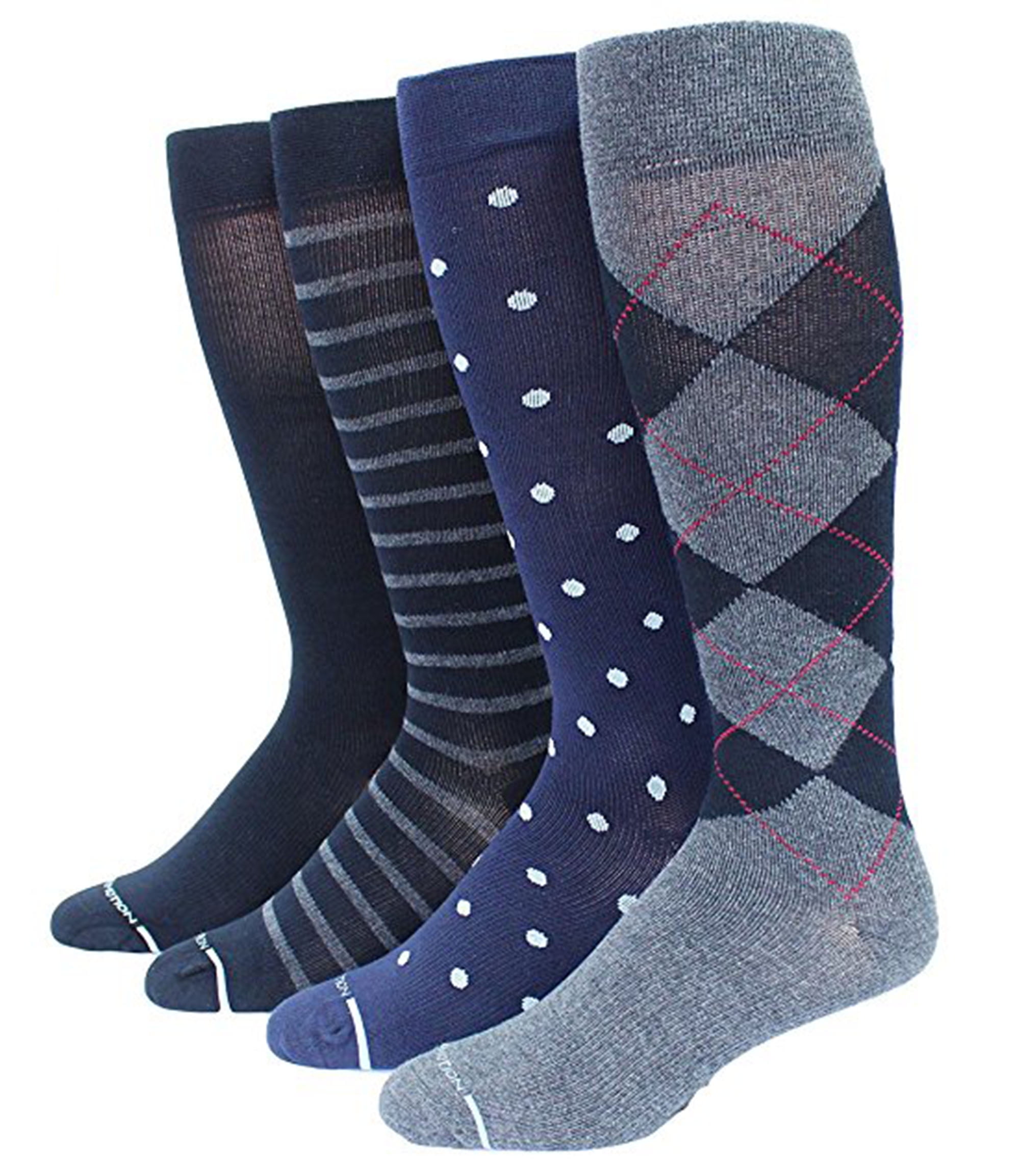 4 Pairs Pack Athletic Therapeutic Graduated Compression Men's Support