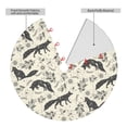 thumbnail image 2 of Yiaed Vintage Moon Fox Print Christmas Tree Skirt , Tree SkirtsTree Mat for Christmas Winter Holiday Indoor Decorations-36", 2 of 7